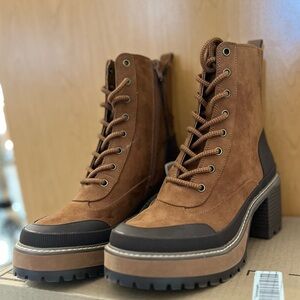 Stylish Brown Lace-Up Boots